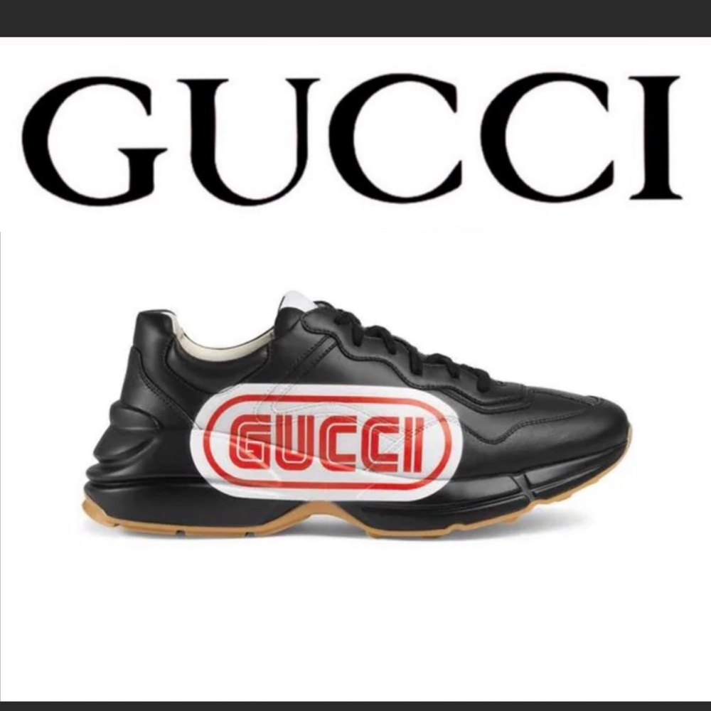 SOLD ‼️🥳HP🥳Gucci Rhyton black large logo - Picture 8 of 9
